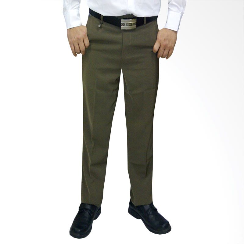 VM Formal Slim Fit Coklat Muda Cela ...