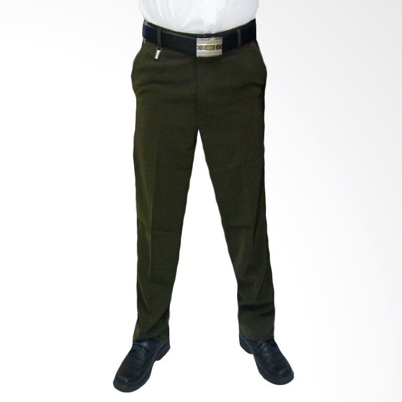 VM Formal Slim Fit Coklat Tua Celan ...