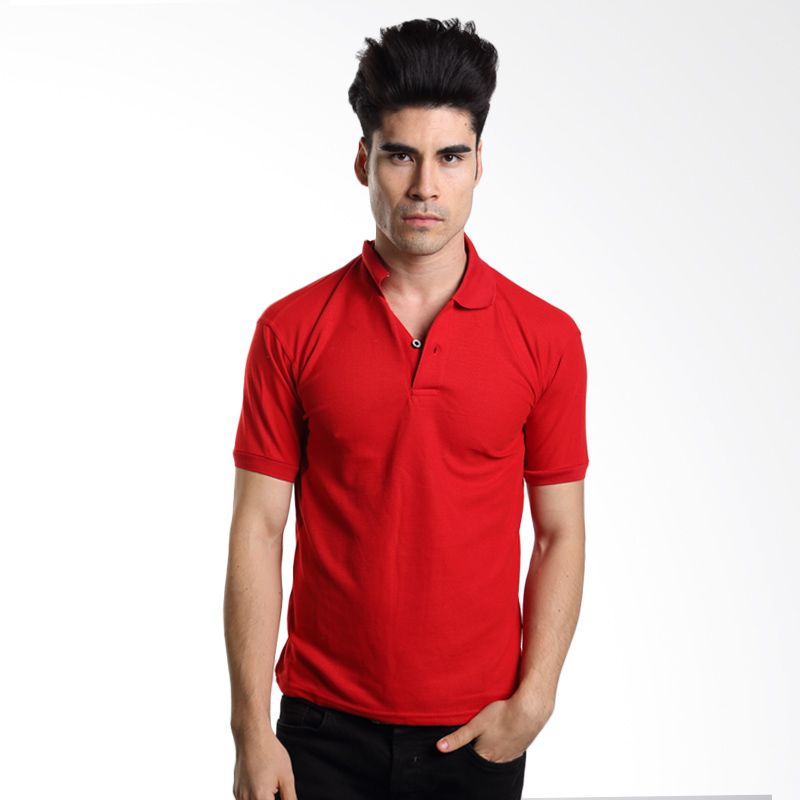 VM Polos Merah Kaos Polo Pria ...