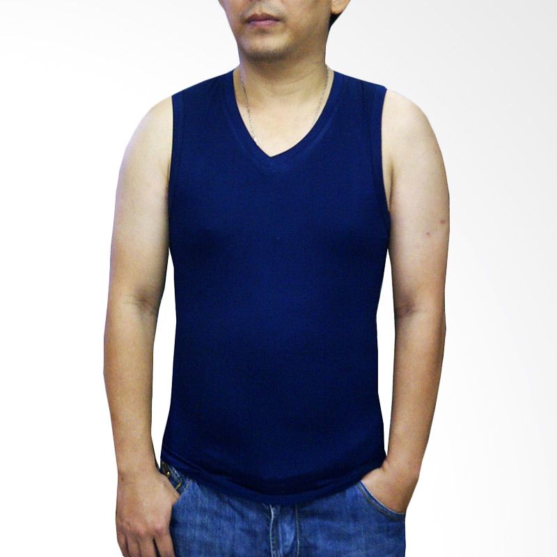 VM Stretch Slim Polos Navy Blue Sin ...