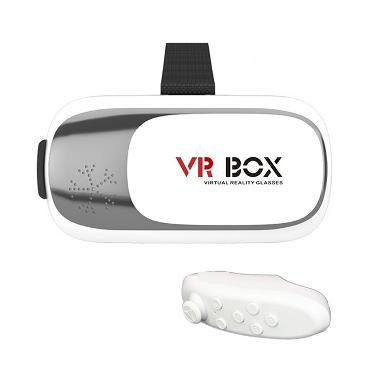 VR BOX 2 Enhanced Version Cardboard ... ity with Bluetooth Remote