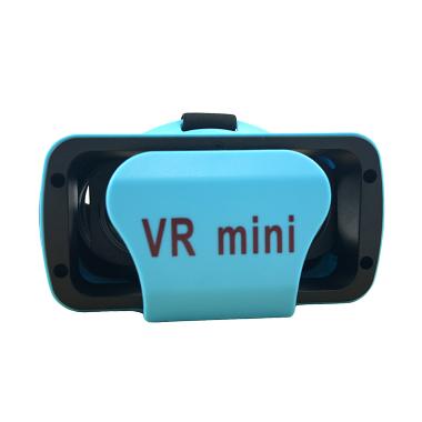 VR Box Mini Virtual Reality Glasses 3D Mini - Biru