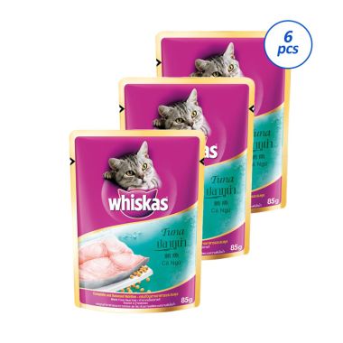 Jual Makanan Kucing Whiskas Junior Kitten Tuna 6 Pcs 85 Gr