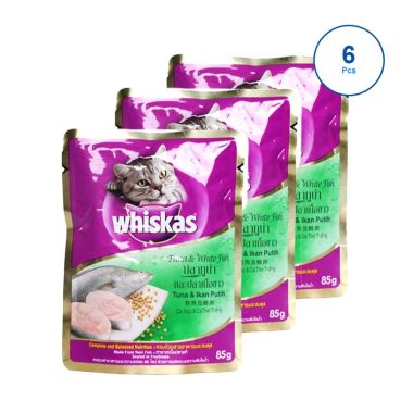 jual whiskas tuna white fish makanan kucing 6 pcs pouch 85gr harga kualitas jual whiskas tuna white fish makanan kucing 6 pcs pouch 85gr harga kualitas