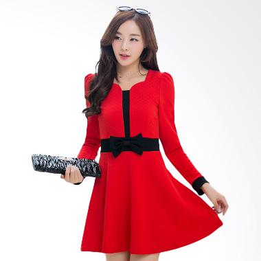 White Lotus Autumn 216 Dress - Red