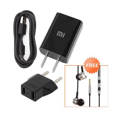 Xiaomi Travel Charger Original Micr ... i Earphone Piston 2nd Gen