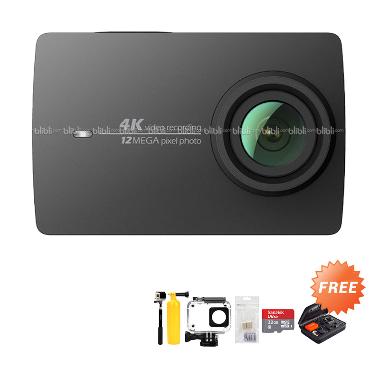 Xiaomi Yi 4K Mark II-Ver.2 Internat ... Hitam + Free Paket Hadiah