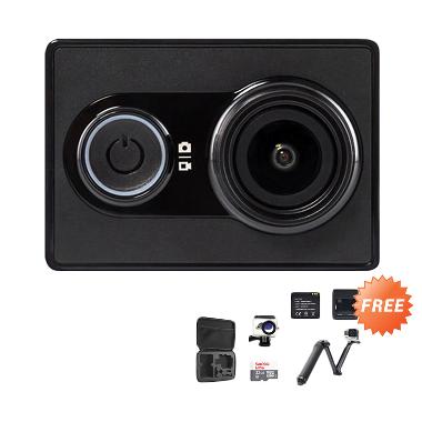 Xiaomi Yi Basic Action Camera - Black [16 MP] + Free Aksesoris Kamera