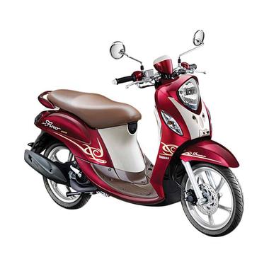 Jual Yamaha New Fino 125 Premium FI Red Berry Latte Sepeda 