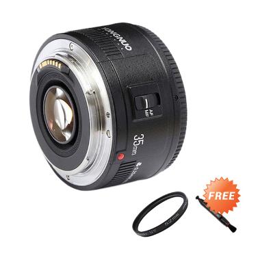 Yongnuo Lens Ef 35mm F/2.0 Lensa Ka ... Filter Uv 52mm + Lenspen