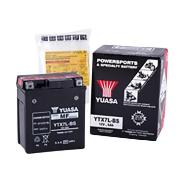 Yuasa YTX7L-BS MF Aki Motor Black
