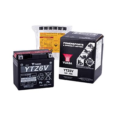 Yuasa YTZ6-V MF Aki Motor Black