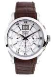 Promo Seiko Chronograph Premier SPC059P1 Silver Brown Diskon 11
