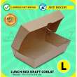 Promo Lunch Box Paper - Kotak Makan KRAFT COKLAT RAKIT | L (50 pcs ...