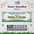 Jual SPANDUK MARHABAN YA RAMADHAN 3X1 CUSTOM NAMA BULAN PUASA