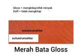 Jual cat pelapis batu alam merah bata gloss coating kilap pelindung