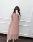 Jual Midi Dress Wanita Tile Furing Baju Pesta Modern Pakaian Party