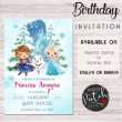 Jual Undangan Ulang Tahun Birthday Invitation Tema Frozen Elsa Anna di Seller kursi putih studio