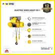 Jual POWERTEC Electric Wire Rope Hoist 10 Ton x 12 Meter 3 Phase CD-1 ...